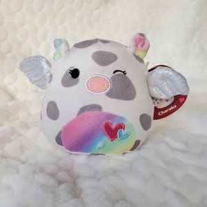 Charaka the Flying Pig Valentines Day Squishmallows 5 inch BNWT